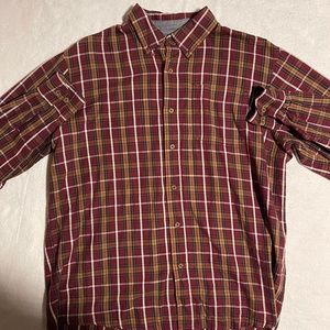 Wrangler Men’s Extra Large Flannel Shirt Red Plaid RN130273
